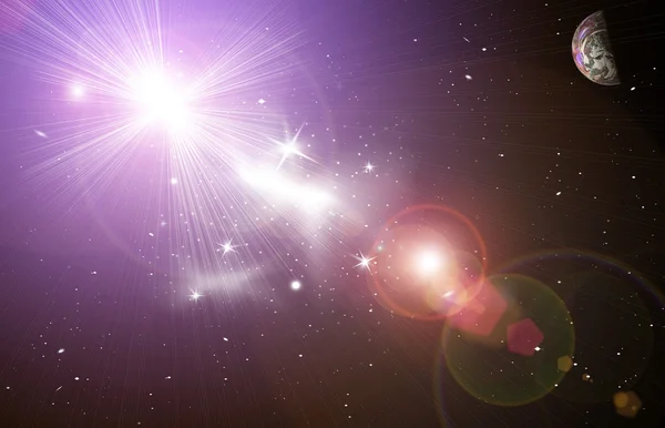 宇宙の星の光 — ストック写真