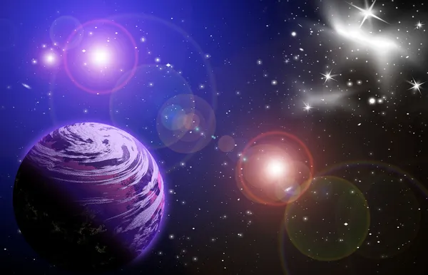 Planet in space — Stock Photo, Image