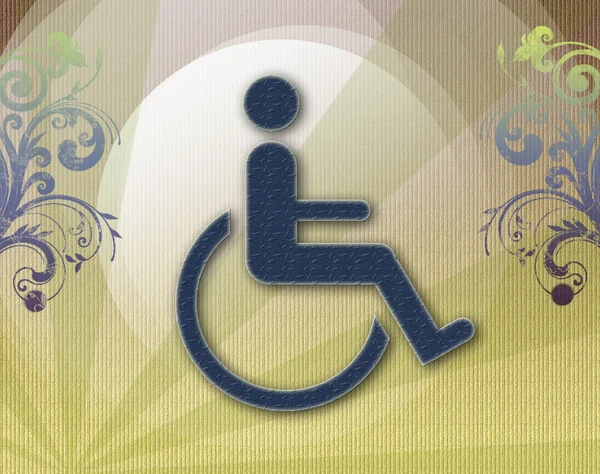 Handicap symbool van toegankelijkheid — Stockfoto