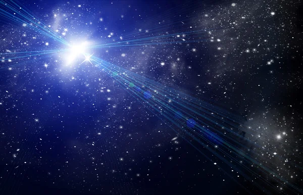 Stellar light in space — Stock Photo, Image