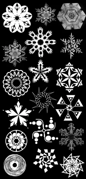 Abstract snowflakes — Stock Photo, Image