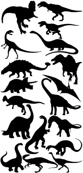 Dinozor siluet — Stok fotoğraf
