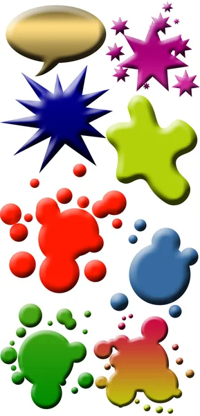 stock image Colored blots And forms for sales