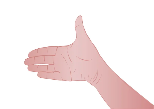 ベクトル イラスト地球の形でキューブを女性の手 — ストックベクタ