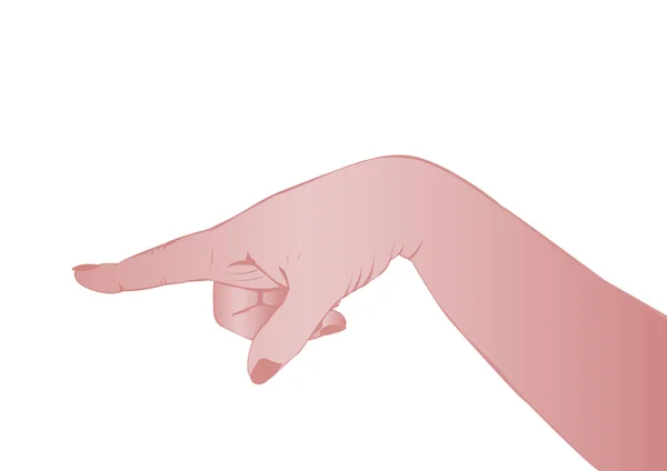 Vektor Illustration Einer Weiblichen Hand Mit Einem Würfel Form Der — Stockvektor
