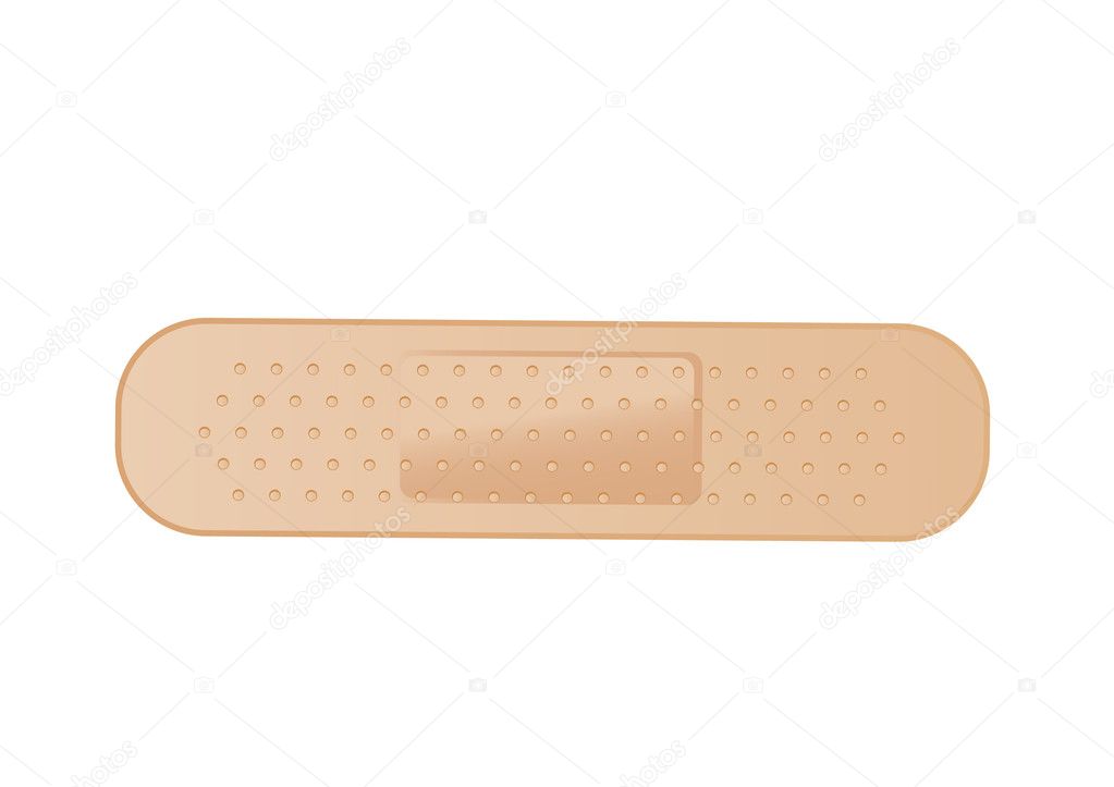 Vector illustration a medical adhesive plaster