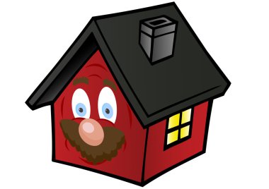vektör çizimler küçük kırmızı ev