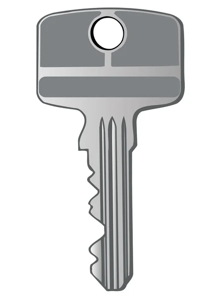 Вектор металлический ключ от замка — стоковый вектор