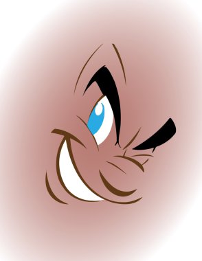 vektör çizim güler yüz