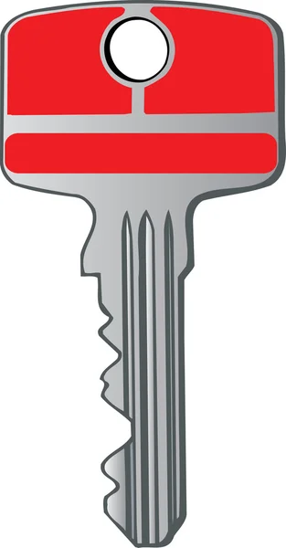 Vector en metall nyckel från låsa — Stock vektor