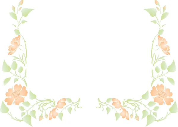 Vector flowers on background — Stock Vector
