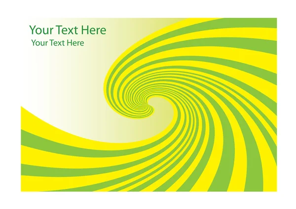 Vecteur tourbillon vert et jaune — Image vectorielle