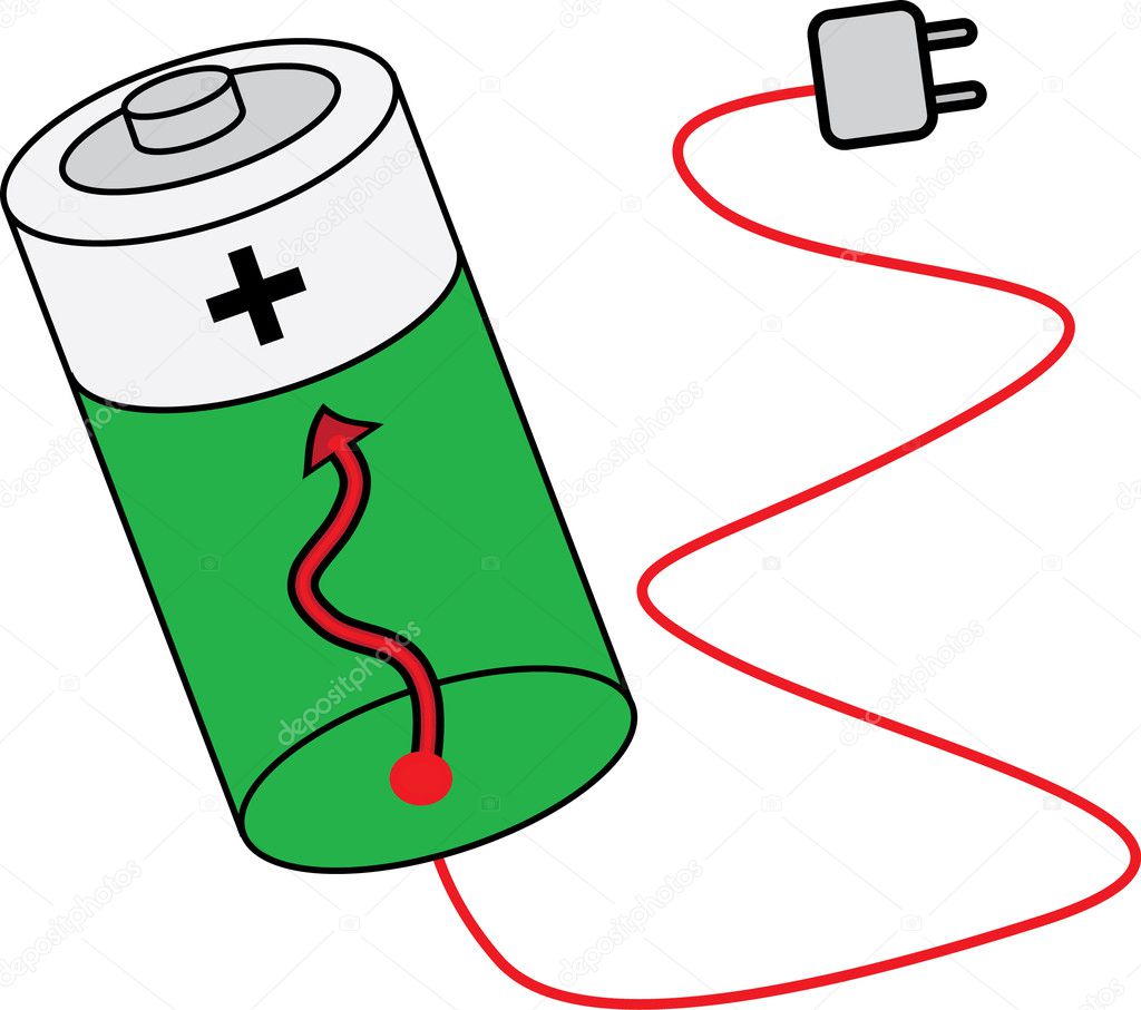 Battery vector illustration Stock Vector Image by ©krabata #3938092