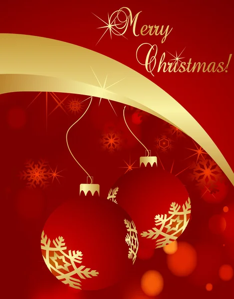 Vetor de fundo de Natal com decoração de árvore de véspera —  Vetores de Stock