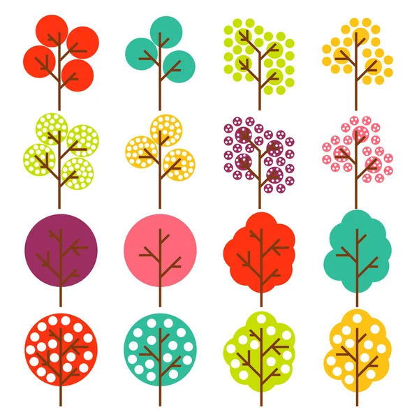 Colorful tree vector background — Stock Vector