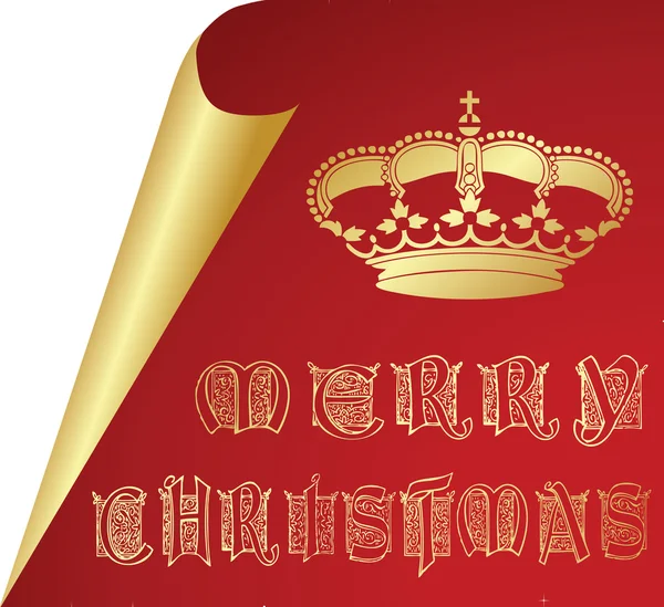 Natale rosso carta arricciacapelli vettore sfondo — Vettoriale Stock
