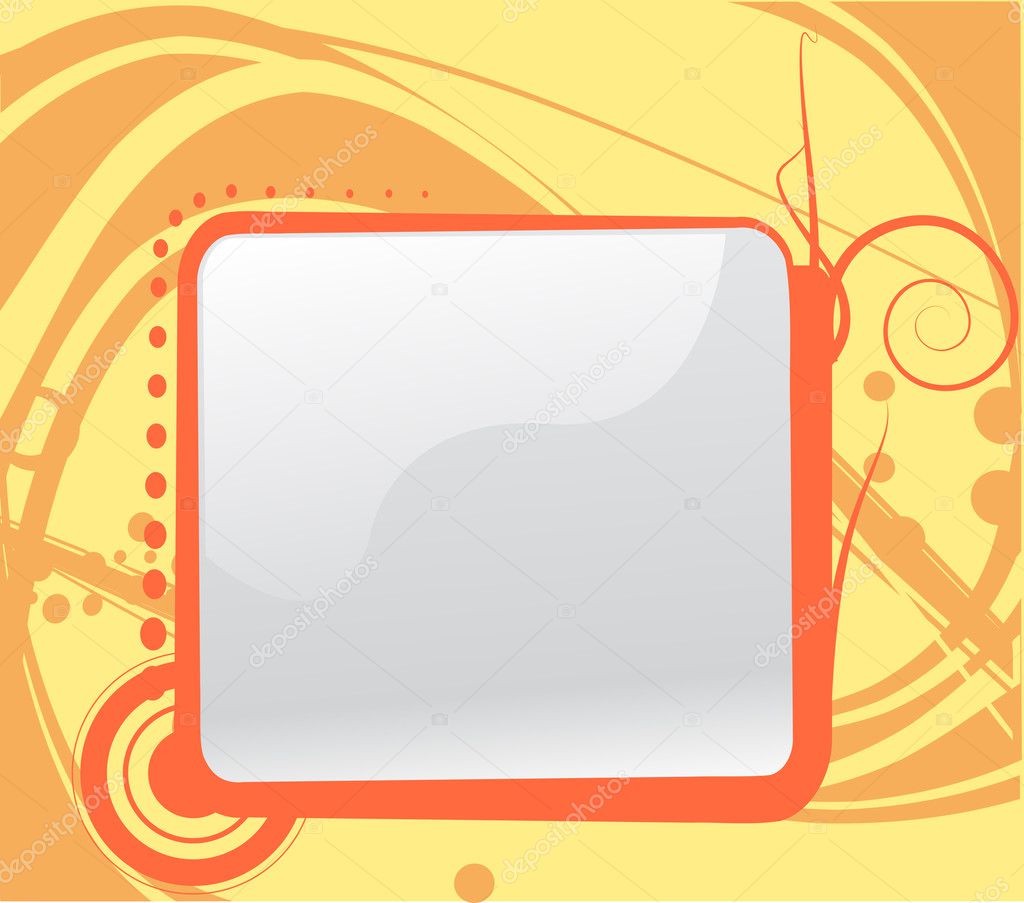 Orange background vector