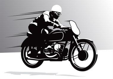 Motorcycle vector background clipart