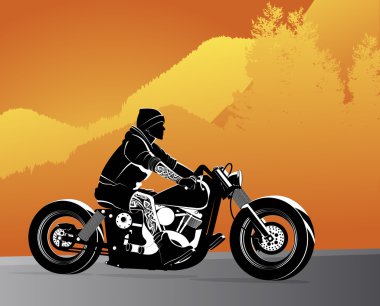 Motorcycle vector background clipart