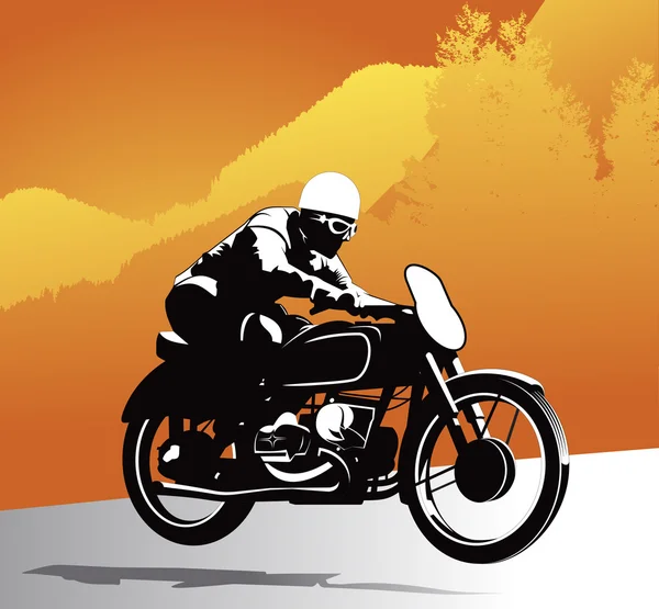 Мотоцикл векторный фон — стоковый вектор