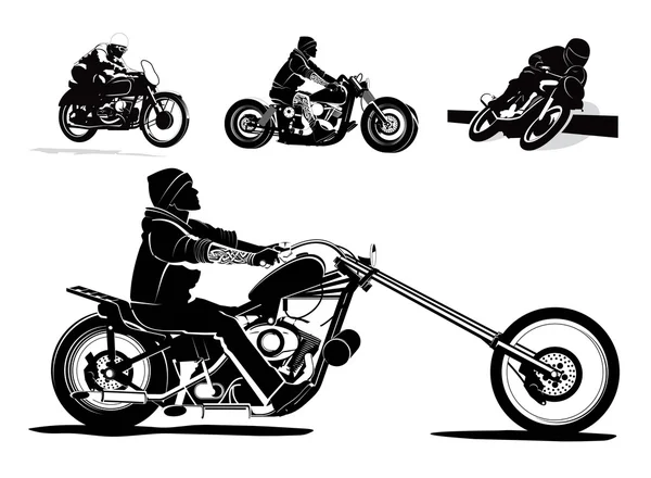 Motorrad Vektor Hintergrund — Stockvektor