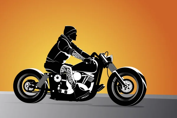 Motorrad Vektor Hintergrund — Stockvektor