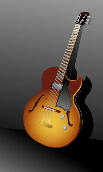Akustisk gitarr vektor bakgrund — Stock vektor