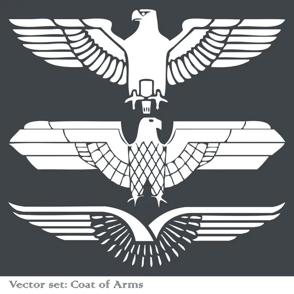 Blason aigle héraldique — Image vectorielle