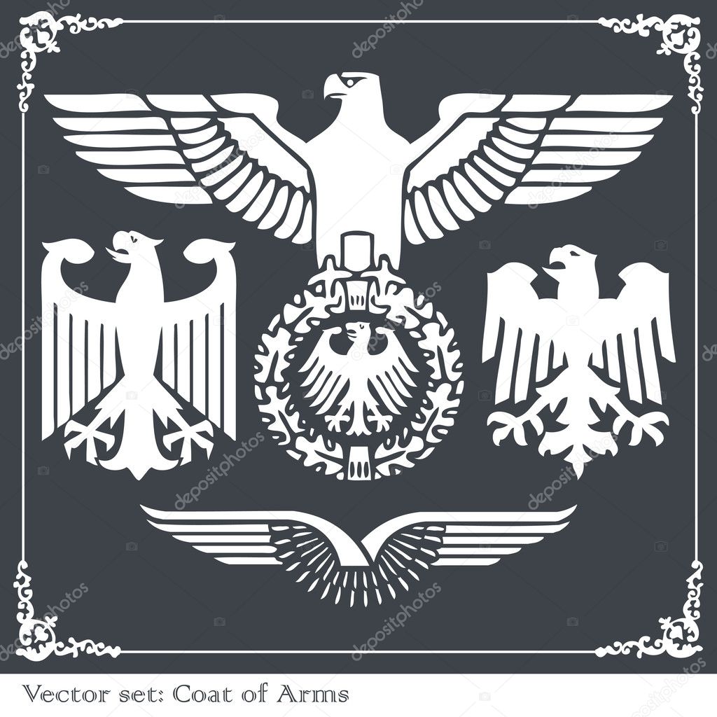 Eagle coat of arms heraldic