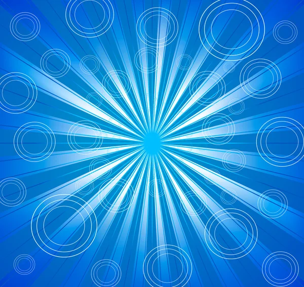 Vector blue burst background — Stock Vector