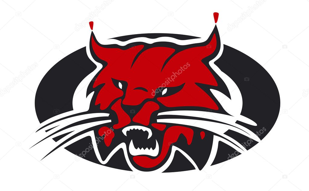 Vector version. Head of lynx as a mascot