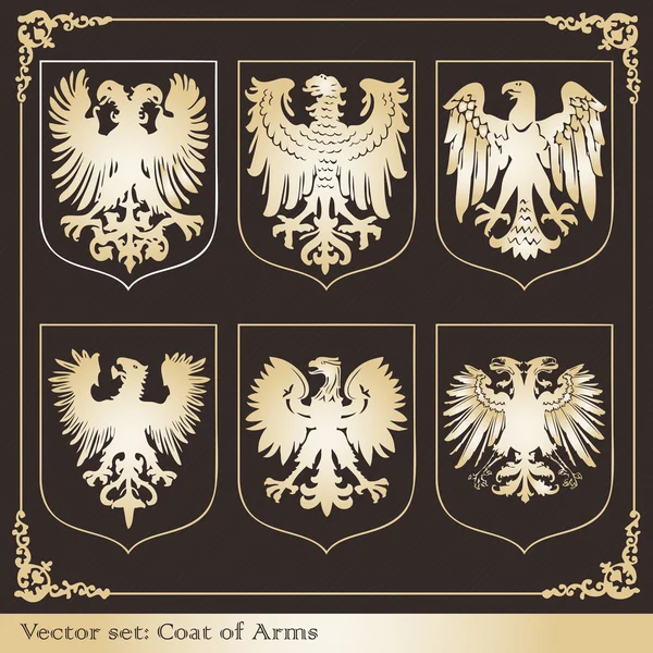 Orel znak heraldický — Stockový vektor
