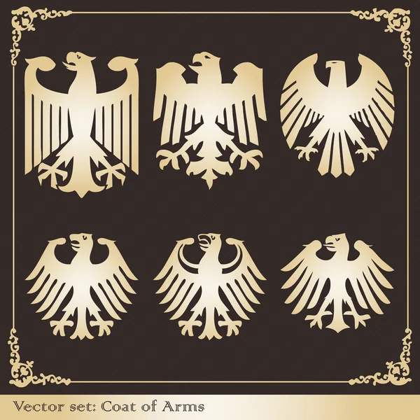 Sas címer heraldikai — Stock Vector
