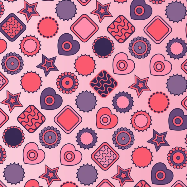 Abstrait bonbons fond décor élément vectoriel illustration — Image vectorielle
