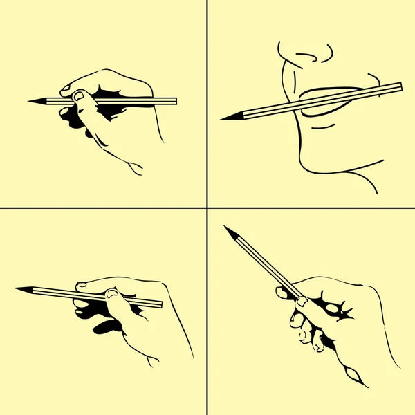 Kreslení rukou vektor — Stockový vektor