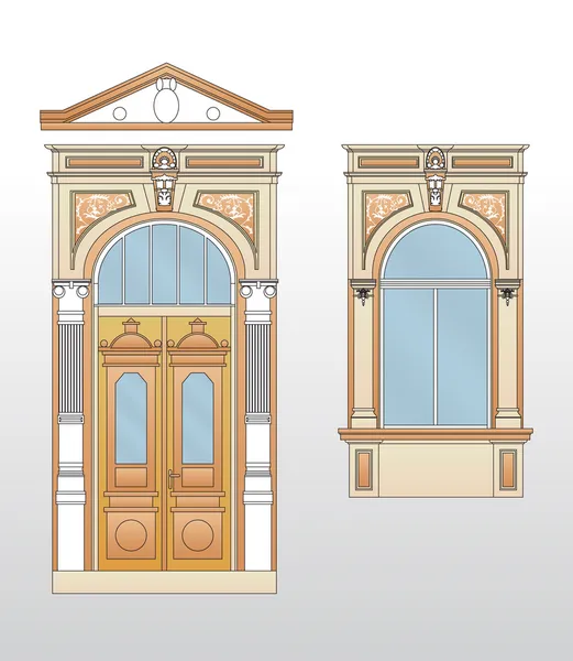 Vintage house architectural plan vector — Stock Illustration Vintage house architectural plan vector Vector Graphics