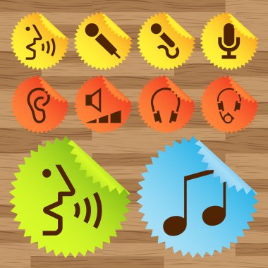 Pictogram icon set for indoor use clipart