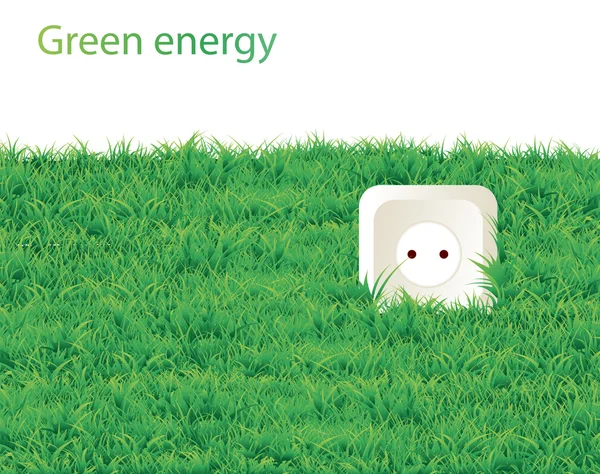 Zielona planeta oszczędności ikona eco — Wektor stockowy