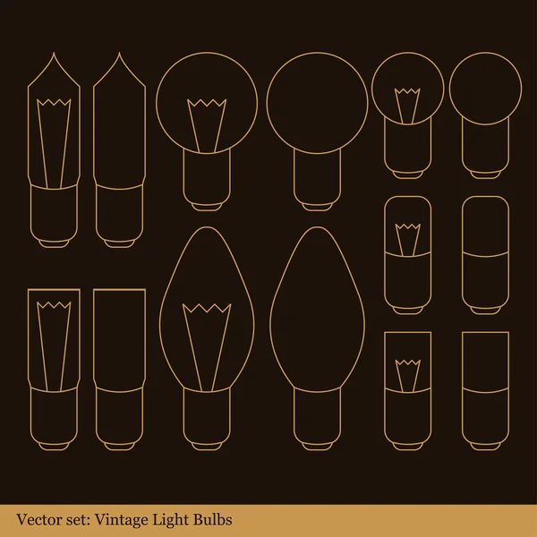 Karácsonyi fények vector-vintage háttér — Stock Vector