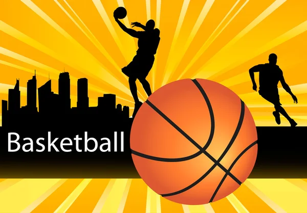 Basketeball oyuncu vektör — Stok Vektör