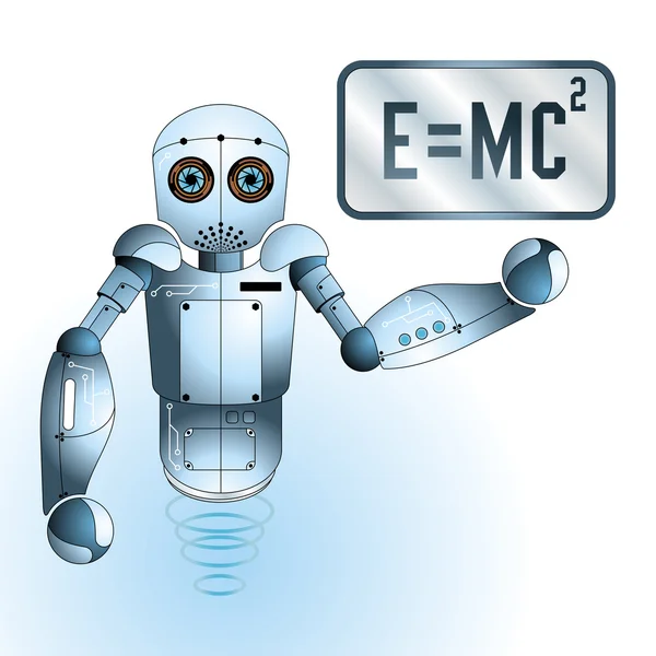Χαριτωμένο Μικρό Ρομπότ Πολύχρωμο Διάνυσμα — Διανυσματικό Αρχείο