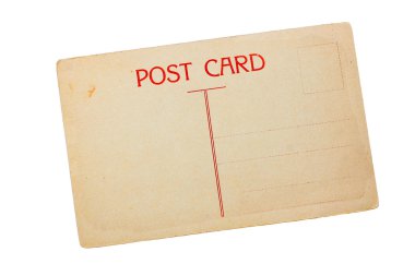 Vintage boş kartpostal