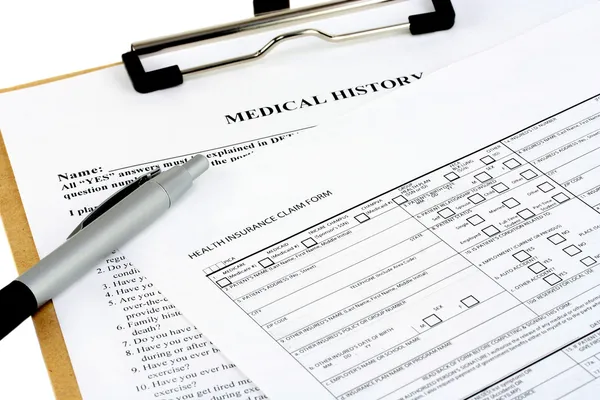 Formulários de seguro Imagem De Stock
