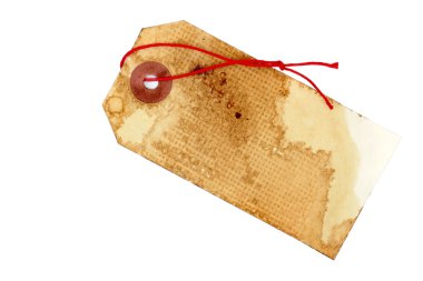 Vintage etiketi ile kırmızı string