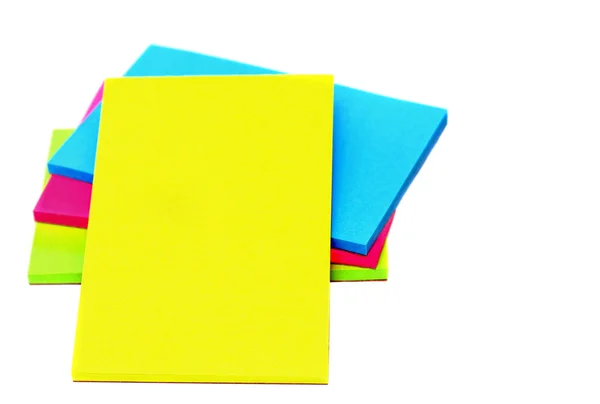 Apiladas almohadillas de notas coloridas —  Fotos de Stock
