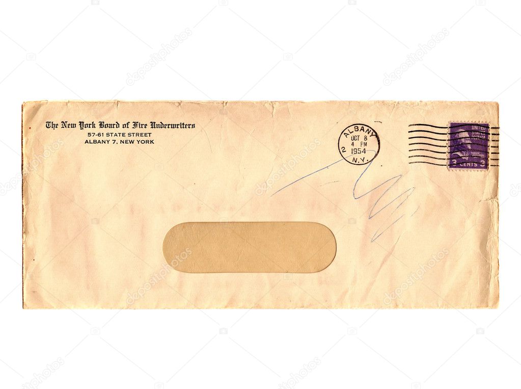 Vintage Envelope from NY Board of Fire Underwriters