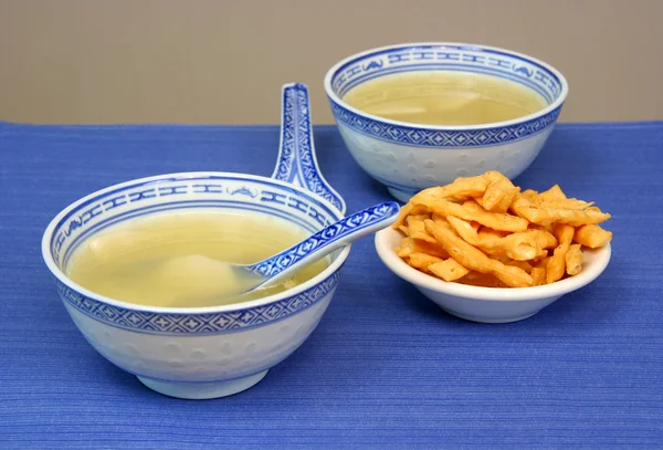 中国のワンタン スープ — ストック写真