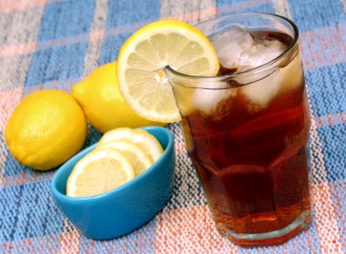 Refreshing Iced Tea with Lemon clipart