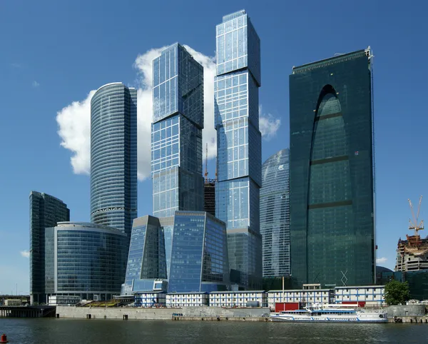 Хмарочоси Міжнародного Бізнес Центру Місто Москва Росія — стокове фото