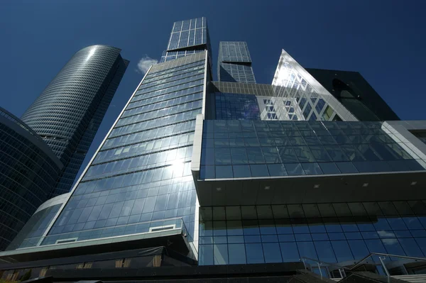 Felhőkarcolók, a nemzetközi üzleti központ (város) Vértes, Moszkva, ru — Stock Fotó